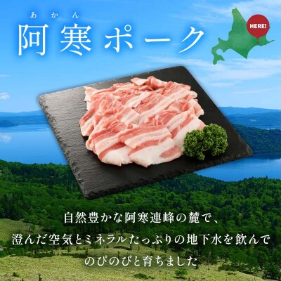 阿寒ポークバラスライスセット 1.5kg ふるさと納税 豚肉 F4F-5290