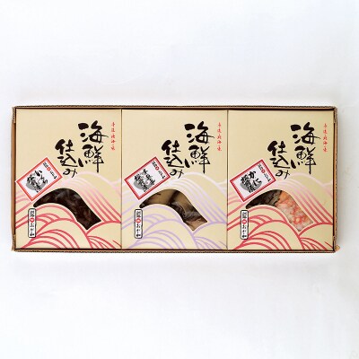 釧路おが和 松前漬 3つの味 数の子 いくら かに イクラ カニ F5F-0125