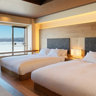 あかん遊久の里 鶴雅 ウイングス館 湖側ユーカラ和洋室 2名様1室ご利用 1泊2食 F4F-2098