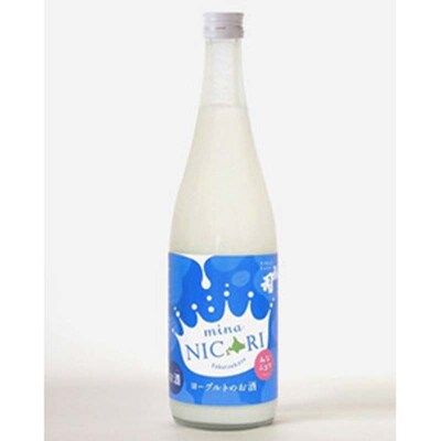 釧路福司 リキュールヨーグルトのお酒 みなにこりとまりもプリンのセット 酒 菓子 F4F-2267