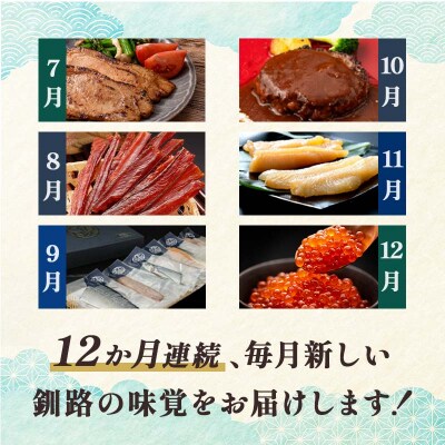 【 定期便 12か月 】 釧路市へ行きたくなる定期便 F5F-0299