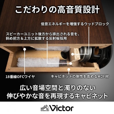Victor ウッドコーンコンポ EX-D6|スマホ音楽も聴けるハイレゾ対応の高音質オーディオ