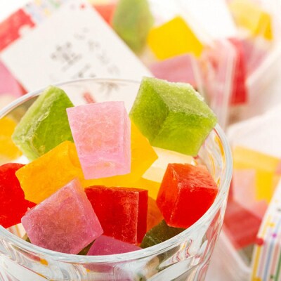 可愛い宝石のような琥珀寒天　いろどり宝石菓 8個セット【1-203】