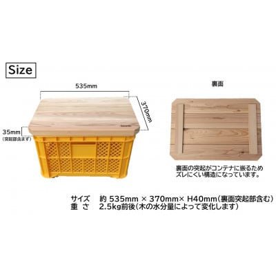 コンテナ用木製天板