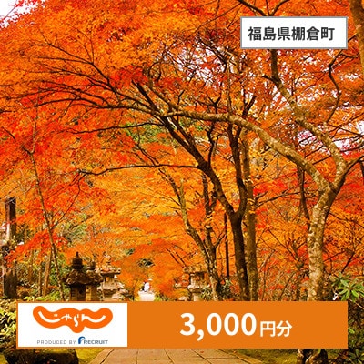 【じゃらんふるさと納税クーポン】 福島県棚倉町でつかえる3,000円 クーポン