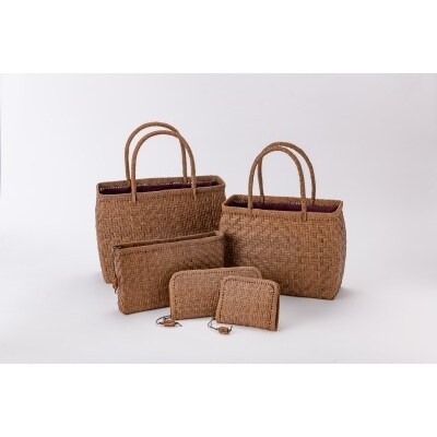 菱形網代編み長サイフ