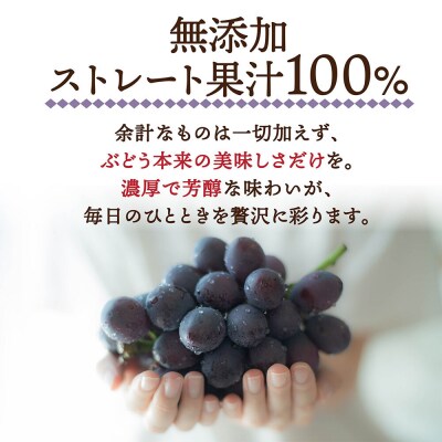 ぶどうジュース 紙パック 1L×6本入り 無添加 ストレート果汁100%|24_dcp-010601