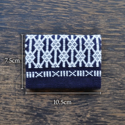 津軽こぎん刺し 二ツ折 名刺入|24_kgk-110101