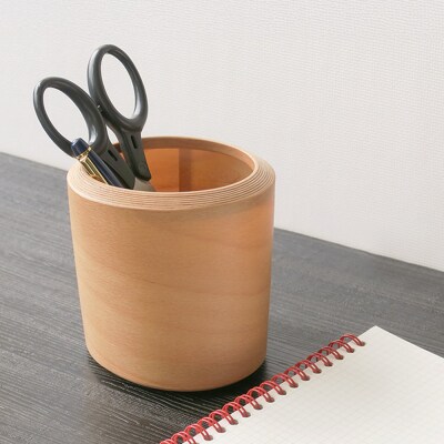 BUNACOペンスタンド oval(ライトブラウン) 1個|24_brb-030101a