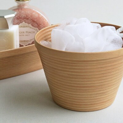 BUNACO ラウンドボックス(ライトブラウン)1個|24_brb-060101a