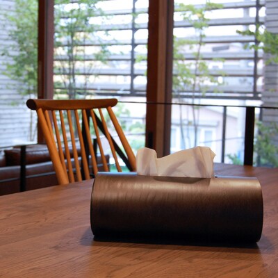 BUNACO ティッシュボックス SWING(ダークブラウン)1個|24_brb-080101b