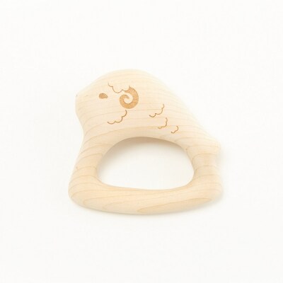 ひろさき木育セット(りんごの積み木・ひつじのめぇめ(ガラガラ)1個)|24_kms-120101