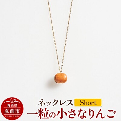 ネックレス「一粒の小さなりんご」(Short)|24_kms-180101