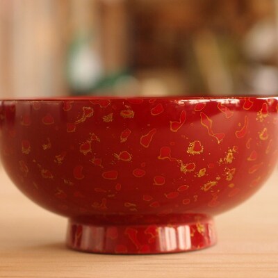 津軽塗 汁椀(唐塗 赤々)|24_tnk-270101d