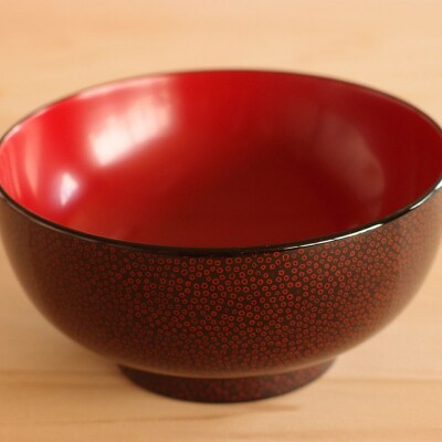 津軽塗 夫婦汁椀【七々子塗 黒(赤種)・赤(黒種)】|24_tnk-350101
