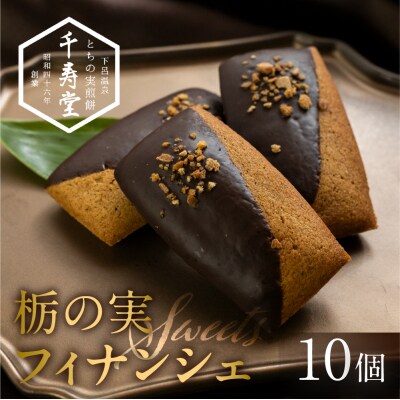 栃の実ショコラフィナンシェ 10個 お菓子 チョコ 贈答 ギフト ショコラ ココア【6-10】