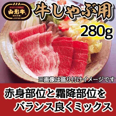 肉のキクチ 山形牛 モモしゃぶしゃぶ用 赤身霜降りミックス 280g 035-008