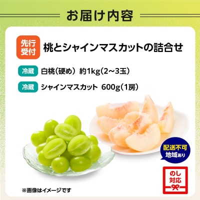 《先行受付》桃とシャインマスカットの詰合せ【2026年9月頃より順次発送予定】 060-017