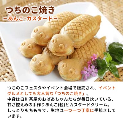 【冷蔵】つちのこ焼き6匹 ベビーつちのこ5匹 計11匹 あんこ カスタード たい焼き カステラ