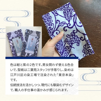 染の里おちあい 手ぬぐい 唐草(紺)_0004-002-S05-1