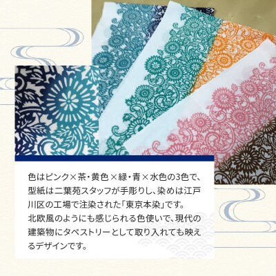 染の里おちあい 手ぬぐい 伊勢菊(青×水色)_0004-003-S05-3