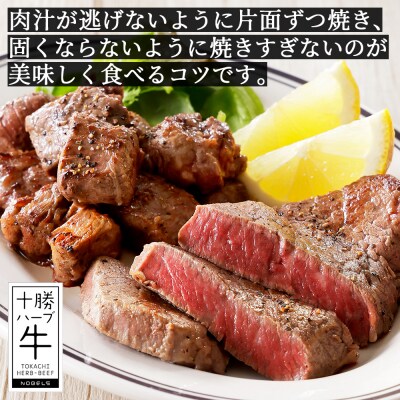 十勝ハーブ牛 ヒレ ステーキ 計500g 北海道産 牛肉 赤身