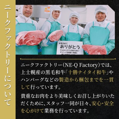 ニークファクトリーの道産牛肩ロース焼肉とハンバーグセット 計740g 北海道産 牛肉 詰め合わせ