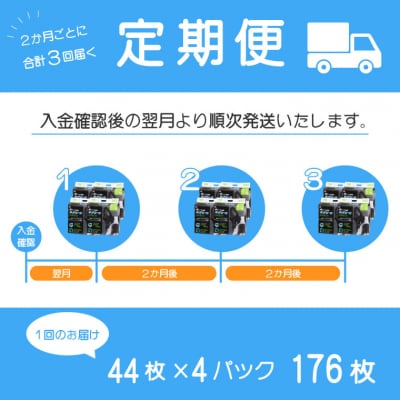 定期便 年3回 ペットシーツ ネオシーツ+カーボンDX ワイド 44枚入×4パック(a1699)