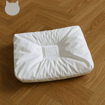 猫ベッド 国産日本製 ねこのためのまくら Lサイズ 大きめで丸洗いできる