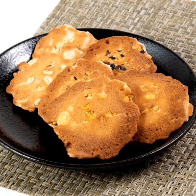 【烏森せんべい】こだわり煎餅半缶入り　126枚詰め合わせ