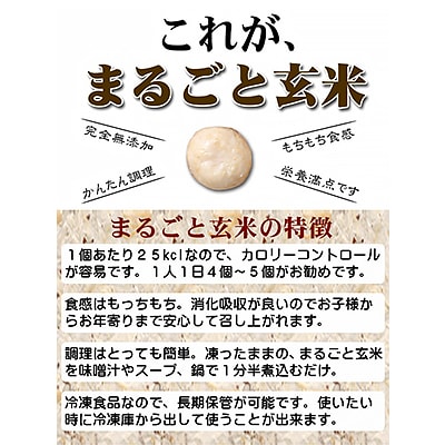 〈冷凍〉まるごと玄米(20個入り)5袋でお届け
