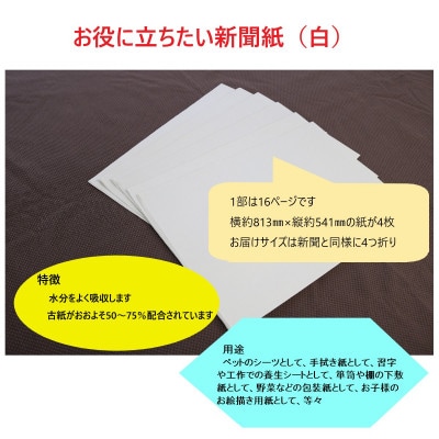 お役に立ちたい新聞紙(白)10kg