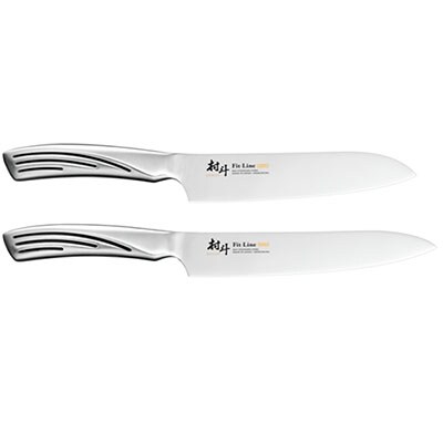 包丁2本セット 三徳・牛刀 燕三条 ステンレス 包丁  [村斗 Fit-Line]【015P064】