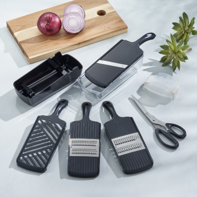 プログレード野菜調理器セット&焼肉ハサミ 調理の下ごしらえに [下村工業]【010P126】