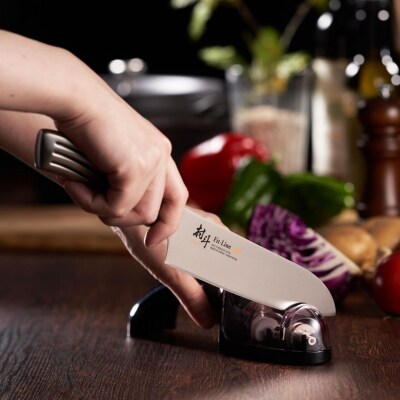 村斗 Fit-Line三徳・ダブルシャープナーセット 燕三条製 [下村工業] 【017S114】