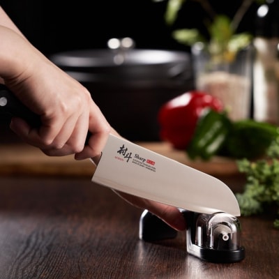 村斗SHARP 三徳・ダイヤキレックス(包丁研ぎ器)セット [下村工業] 【013S107】