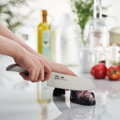 プログレード オールステンレスSHARP三徳・ダブルシャープナーセット 下村工業 【017S115】