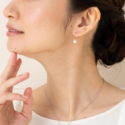 あこや本真珠チタンピアス(濱ノ雫)両耳用 1個(1ペア)