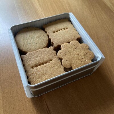 ホシノアラタ　玄米粉クッキー缶(グルテンフリー)