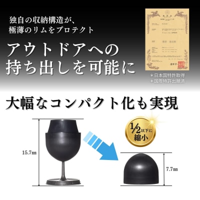 【横浜市】アウトドアワイングラス　筒居　ソロ/1個入