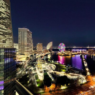 ニューオータニイン横浜プレミアム　ペア宿泊プラン　海側コーナーデラックスツインルーム朝食付き