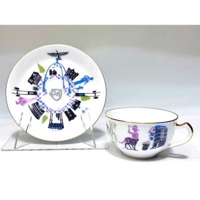 大倉陶園創業100周年記念・タカラダ限定「モトマチモダン」カップ&ソーサー