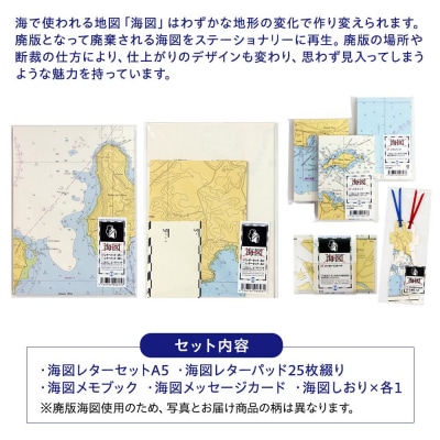 海で使われる地図を再生!　廃版海図ステーショナリーセット