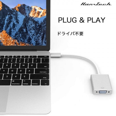 Hanx-Tech USBC VGA変換アダプタ　HT-CV50GY