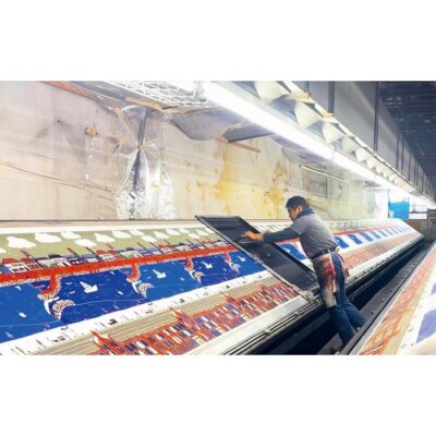 【横浜柄】横浜捺染で染色したトートバッグ