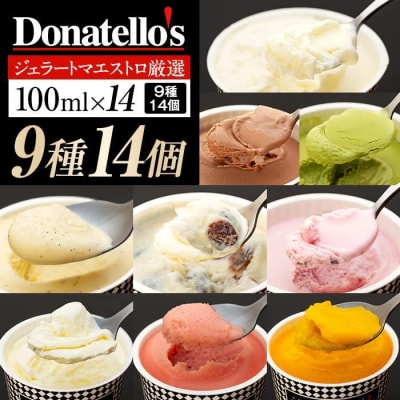 【母の日ギフト】ジェラートマエストロ厳選《ドナテロウズ》ジェラート9種14個セット