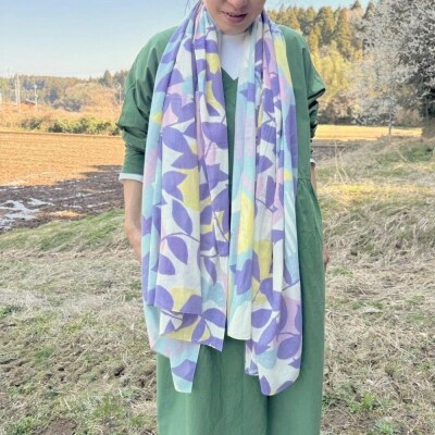 ストール「テンキ」うららか(コットンシフォン100%) 1枚