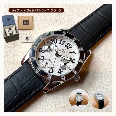 腕時計　MARINA【ダイアル:ホワイト/ストラップ:ブラック】