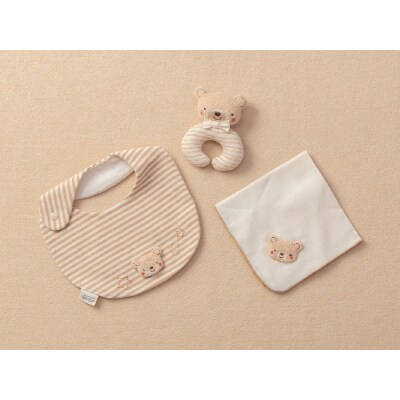 スタイ&にぎにぎ&ハンカチ(くま)TAK097