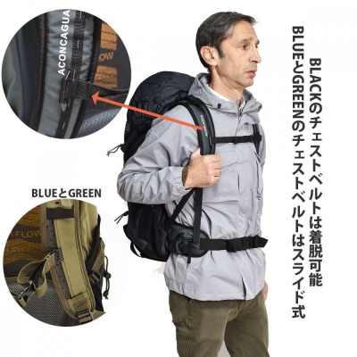 Aconcagua アコンカグア Cordoba コルドバ 35登山ハイキング用リュックサック35L